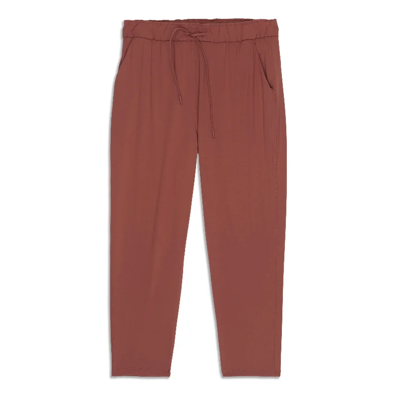 Classic Tapered Chinos Pants for Polished Look-Stretch High-Rise Pant 7/8 Length - Resale