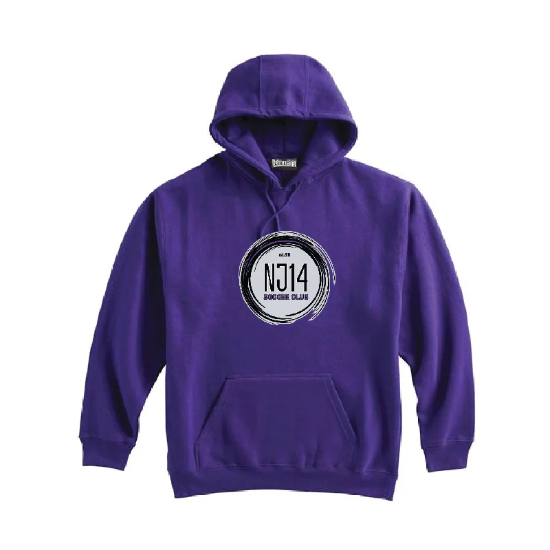 Relaxed Hoodie for Lounging at Home-NJ14 Pennant Super 10 Hoodie Purple