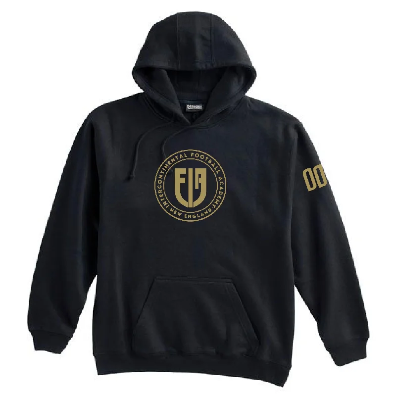 Casual Hoodie for Running Errands-IFA U12, U15, U17 Program Supporters Pennant Super 10 Hoodie Black