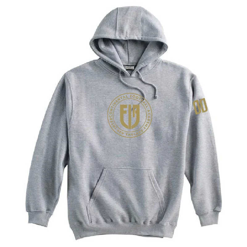 Zip-Up Hoodie for Easy Comfort and Style-IFA - Supporters Pennant Super 10 Hoodie Grey